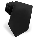Black Boys Tie by Elite Solid - Black Silk