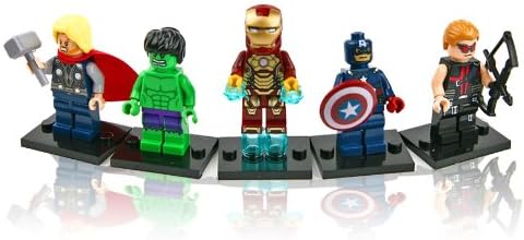 Minifigures the Avengers Marvel Super Heroes Character 5 Pcs Set No Boxs