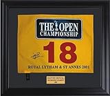 David Duval - 2001 British Open Pin Flag - Autographed