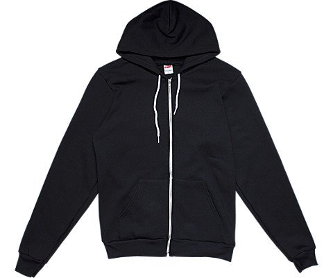 American Apparel Flex Fleece Two-Tone Zip Hoodie