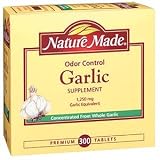 Nature Made Odor Control Garlic Supplement 1,250 mg - 300 Tablets