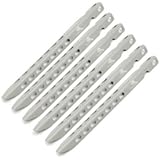 TOAKS Titanium V-shaped Tent Stakes (Pack of 6)