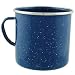 24oz Camping Enamel Mug Cup with Stainless Steel Rim