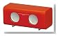 JESTTAX ACアダプター付 逆ドーム ステレオミニスピーカー MS-P10 RD