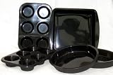 Review WellBake® Silicone Cookware 201146 / WellBake® Professional 5 Piece Easy Cooking Set: 2 x 6 Bun Trays, 2 x 8