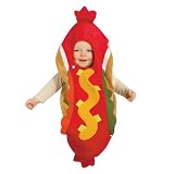 Underwraps Hot Dog Bunting Halloween Costume NEWBORN-6 MOS.