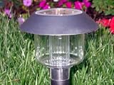 12 Outdoor 2-LED Black Solar Panel Landscape LED Pathway Lights Lamp