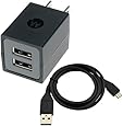 Motorola SPN5689A OEM Dual Port Universal Wall Charger with Micro USB Data Cable for Motorola Droid RAZR MAXX XT916/XT913, Admiral/PAX XT603, Atrix 2, DROID RAZR XT912 /HD, Photon 4G, Triumph WX435, Theory WX430, Titanium i1x, i412, XPRT