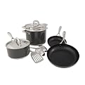 blinQ 10-pc. Cookware Set Charcoal