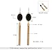 D EXCEED Women's Diamond Cluster Resin Stone Metal Tassel Dangle Earrings (Earrings- Gold/Black)