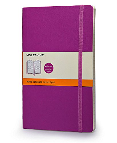 moleskine classic colored notebook large ruled orchid purple soft cover 5 x 825