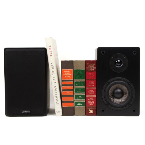 Micca Motion Series MB42 Bookshelf Speakers With 4-Inch Carbon Fiber Woofer and Silk Dome Tweeter (Black, Pair) Micca Motion Series MB42 Bookshelf Speakers With 4-Inch Carbon Fiber Woofer and Silk Dome Tweeter (Black, Pair)