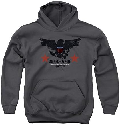MASH War Comedy TV Series Eagle Sheild Emblem Stars Big Boys Pull-Over Hoodie