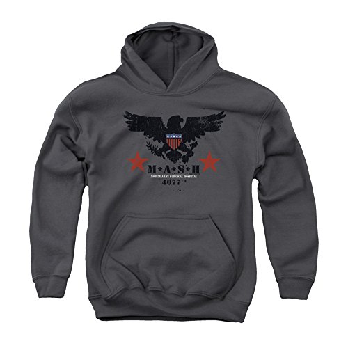 MASH War Comedy TV Series Eagle Sheild Emblem Stars Big Boys Pull-Over Hoodie