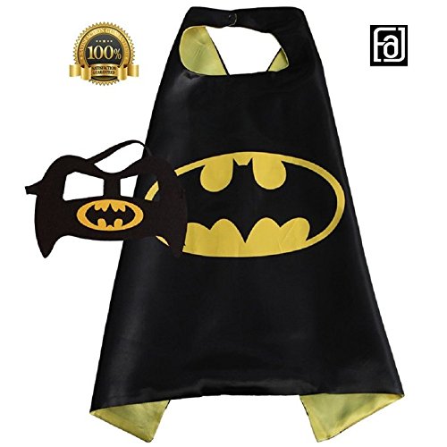 FAJ Child Superhero or Princess Cape and Mask
