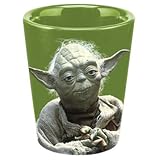 Vandor 99018 Star Wars Yoda Ceramic Shot Glass, Green ,