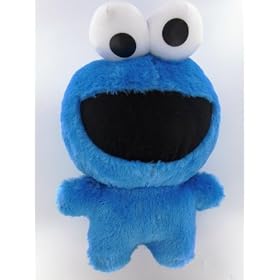 Sesame street mega peluche bleu plush baby 35 cm