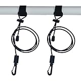 2 X Adjustable Kayak Safety Rod Leash Fishing Rod Paddle Leash
