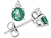0.64 cttw Genuine Round Emerald and Diamond title=