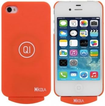 New QI LC-X5 Wireless Transmitter Receiver Charging Case For iPhone 4 4S