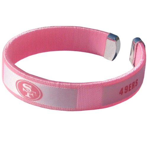 NFL San Francisco 49ers Pink Fan Band Bracelet
