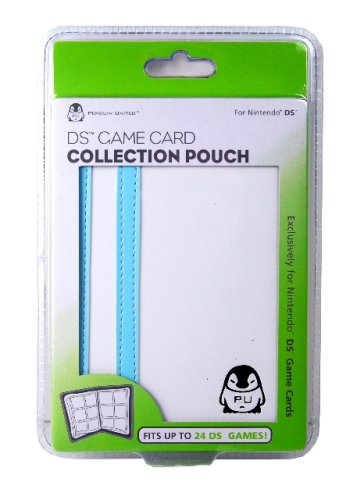 DS 24x Game Card Gaming Pouch Holder - White Light Blue
