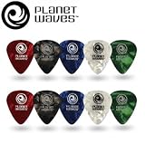 Planet Waves Assorted Pearl Celluloid Guitar Picks, 10 pack, Medium