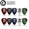 Planet Waves Assorted Pearl Celluloid Guitar Picks, 10 pack, Medium