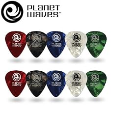 Planet Waves Assorted Pearl Celluloid Guitar Picks, 10 pack, Medium