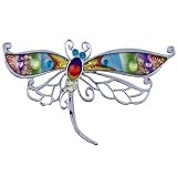 Pugster Delicate Color Butterfly Brooch And Pin