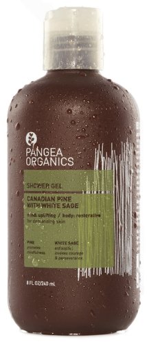 Pangea Organics Shower Gel, Canadian Pine With White Sage , 8.5-Ounce Bottle