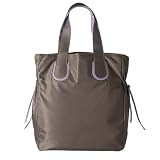 Mossimo Tote Bag - Taupe with Purple Trim