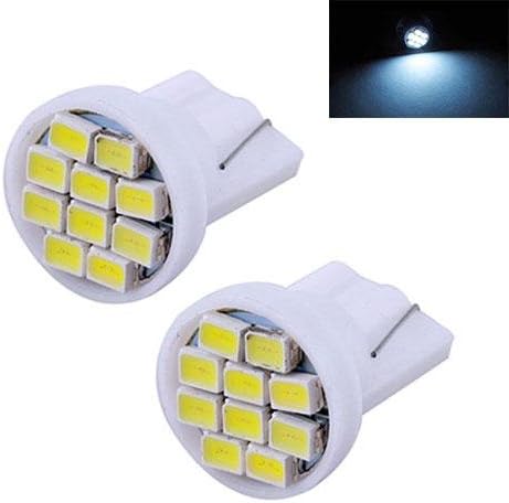SINEDY 2 X T10 W5W Car White 10 LED 3020 SMD Wedge Lamp 12V Shining Brightly