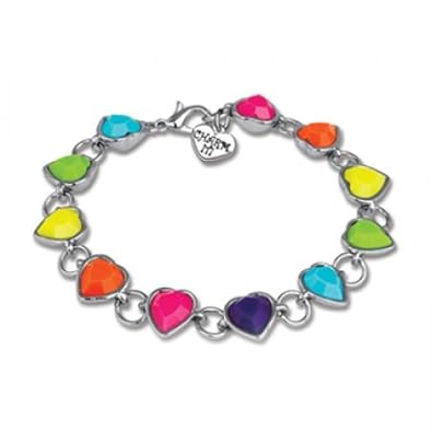 Cheap Girls Jewelry Charm It! Rainbow Multi Heart Bracelet For Sale