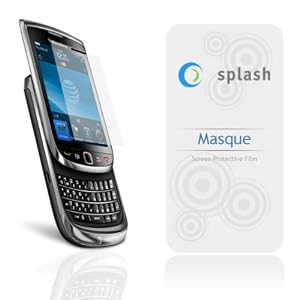 splash Masque Screen Protector Film Matte Clear (Anti-Glare) for Blackberry Torch 9800 Slider (3-Pack)
