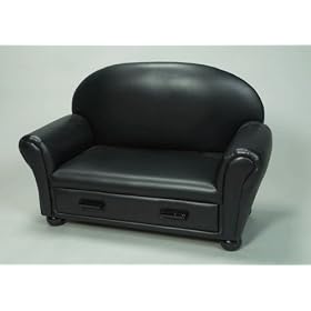 Giftmark Upholstered Couch w/ Drawer