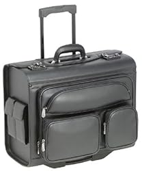 Mancini Lawyer/litigation Rolling Simulated Leather Briefcase