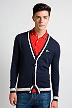Red! Collection Cotton Blend Tipped Cardigan