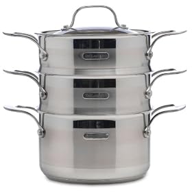Delonghi OS-02 Triple Steamer Pans