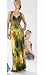 9010G FLOWER SATIN HALTER EVENING PROM DRESS