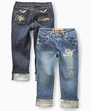 Apple Bottoms - Apple Bottoms Girls Foiled Denim Capris