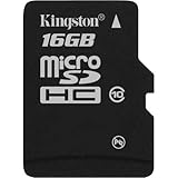 Kingston 16 GB Class 10 MicroSD Flash Card with SD Adapter SDC10/16GB