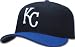Kansas City Royals Alternate Black w/Blue Brim Pinch Hitter Adjustable Hat