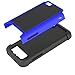 LK [Shock-Absorption] Hybrid Dual Layer Armor Defender Protective Case Cover for ZTE Maven / ZTE Overture 2 / ZTE Fanfare / ZTE Speed (Blue)