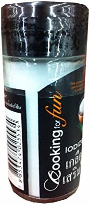 3 packs of Iodized Salt, Premium Spices from Thailand by Cooking for fun. (90 g/ pack)