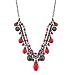 Siam Red Vintage Inspired Bib Style Necklace