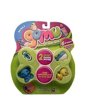 Gomu Eraserland Series 1 Erasers 6Pack
