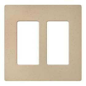 Click here to buy Lutron Claro Two-gang Wallplate Desert Stone #SC-2-DS by Lutron.