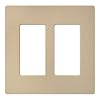 Lutron SC-2-DS Claro Two-gang Wallplate Desert Stone