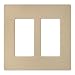 Lutron SC-2-DS Claro Two-gang Wallplate Desert Stone
